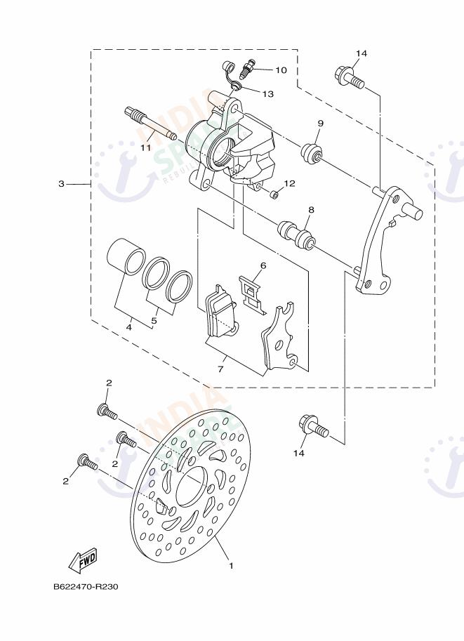 FRONT BRAKE CALIPER
